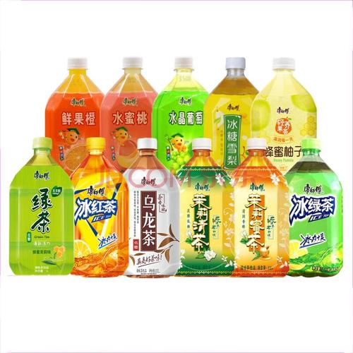 康師傅經典茶飲料1000ml水果飲料1l大瓶裝24種口味任意下單混搭組合裝